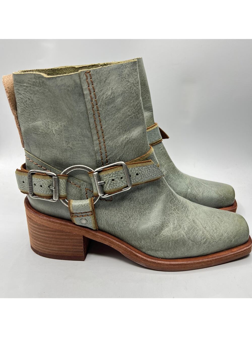 We The Free Women's Briggs Crop Rider Boots Green Size 8 NEW